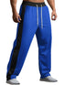 Men's Full Size Drawstring Contrast Wide Leg Pants Plus Size - Odaingerous